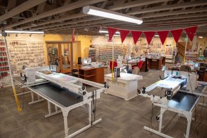 new quilting equipment room