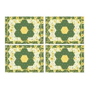 Botanical Nectar Placemats Pattern - Free Quilt Pattern