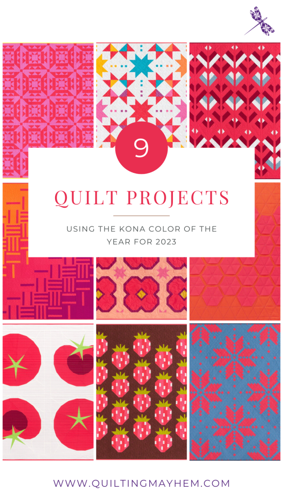 Quilting Mayhem Kona COTY 2023 Pin